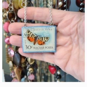 Butterfly Stamp Necklace